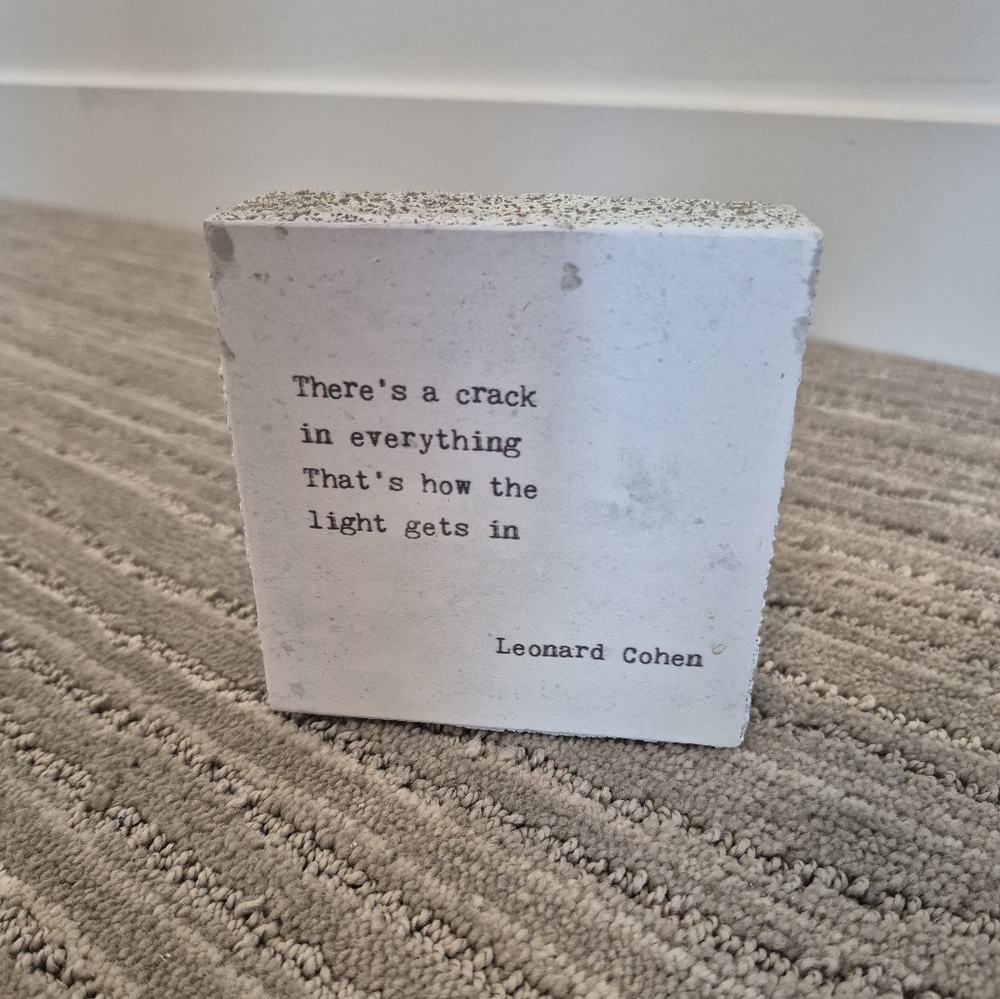 Inspirational Quote Block Wall Tile Decor